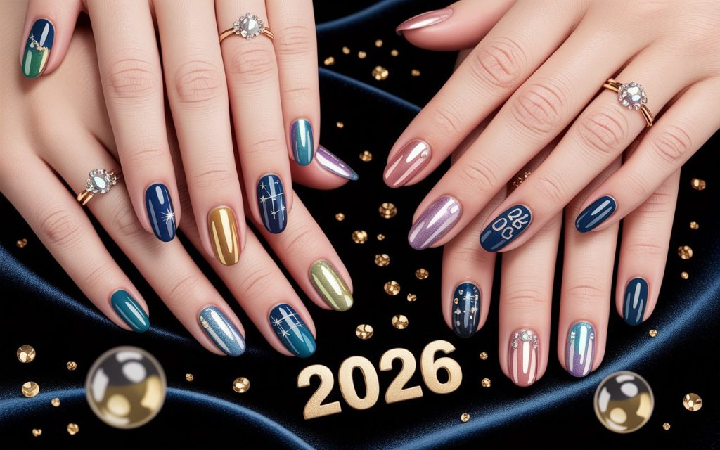 New Years Nails Ideas to Shine Into 2026